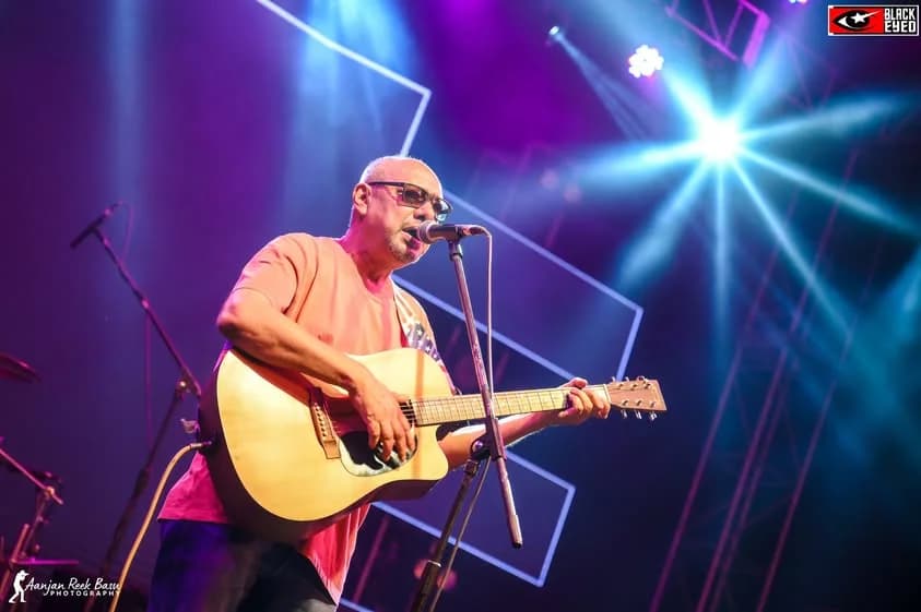 Anjan Dutt at a BlackEyed event