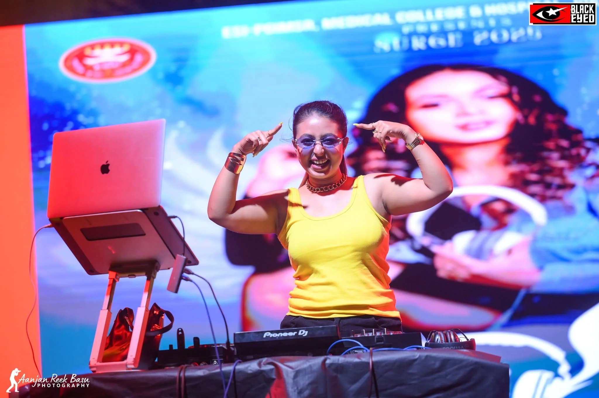 DJ Pari at a BlackEyed event